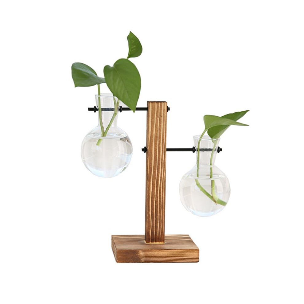 C Plant Propagation Stations Desktop Plant Terrarium,Glass Planter With Stand,Propagation Station For Hydroponics Plants Green 6031653934934