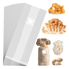 Sacs de Culture de Champignons, Paquet de 50 Sacs de Frai de Champignons en PolypropylèNe 8X5X20 Pouces avec Respirant pour les Substrats à Forte