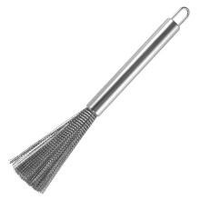 Cepillo para Cocina Alambre de Acero Inoxidable y Manejar con Gancho para Colgar Fregar Plato Olla Placa de Estufa