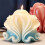 3D Shell Shaped Candle Silicone Mold Wave Striped Shell Cake Chocolate Silicone Mold Soap Mold Water Wave Shell Mold,C 3