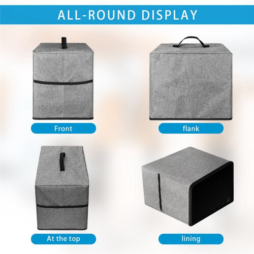 Ice Maker Cover Ice Square Maker Dust Shield Protector Dust Protection Portable Ice Makers Cover with Storage Pocket 2