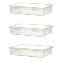 3PCS A4 Size Organiser Book Organiser Office File Box Transparent File Organiser Children'S Puzzle Organisers,S