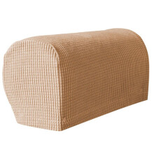 2 St Mjuka, Stretchiga Plyscharmstödsöverdrag, Stretchiga Armstödsöverdrag för Stolar/Soffor, Soffarmsöverdrag, Kaki