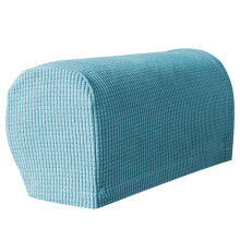 2 St Mjuka, Stretchiga Plyscharmstödsöverdrag, Stretchiga Armstödsöverdrag för Stolar/Soffor, Soffarmsöverdrag, Ljusblå