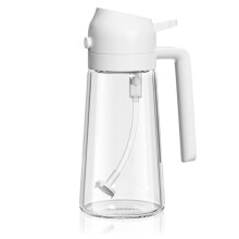2 in 1 Glass Oil Sprayer & Dispenser, Food-Grade 2-In-1 Glass Oil Sprayer and Dispenser for Kitchen Cooking