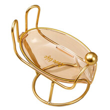 Luxurious Style Soap Tray, Bathroom, Household Sink, Drainage Rack, Perforated Plastic Soap Rack Bathroom Supplies