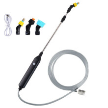 Irrigatore per Giardino Elettrico con Tubo da 5 Metri USB Regolabile Ugello Spruzzatore per Prato Irrigatore per Erbacce Pianta