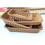 Storage Basket Handmade Rectangular Rattan Organization Wicker Bread Holder Fruit Vegetable Snack Food Container M 6