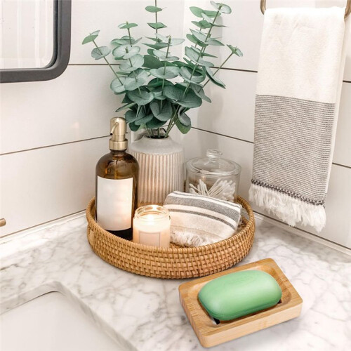 Bamboo Soap Dish Drain Soap Rack Bamboo Soap Holder 1
