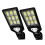 2PCS Outdoor LED Solar Wall Light Solar Lights Motion Sensor Solar Powered Light 3 Modes for Outside Garden 1