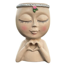 1PCS Face Planter Resin Cute Planter Decorative Unique Plant Pots Succulent Flower Face Planter Pots Face Planter
