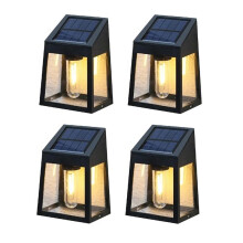 4PCS Solar Buitenlicht Tuin Zonlicht Wandlamp Home Villa Balkon Wandlamp Terras Decoratieve Sfeerverlichting