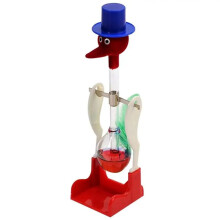 Uccello Che Beve Trasparente con Movimento Fluido Perpetuo Equilibrio Bere Uccelli Acquatici Non-Stop Giocattoli Educativi per Bambini,B