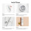 6PCS Magnetic Remote Control Holder, Wall Mount Remote Control Organizer, Much Stable, Self-Adhesive for Flat 3