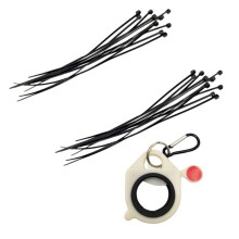 Knytbandshållare Hållare för Elektriska Ledningsband Bärbara Förvaringsmöjligheter för Hårdvara Verktyg Glow In The Dark Zip Tie Organizer