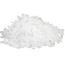 Clips de Plantas de Plástico Fijos, 300 Piezas Clips de Plantas para Plantas Trepadoras Clips de Plantas Transparentes, Clips de Jardín