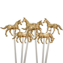 Drickomrörare, Dryckomrörare Swizzle Stick, Lämplig för Kaffedrycker Festbar Bröllopsevenemang 6 Delar