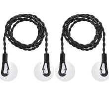 Corde à Linge Extensible, Corde à Linge de , Corde à Linge de Camping Rétractable Portable avec Crochet et Ventouse
