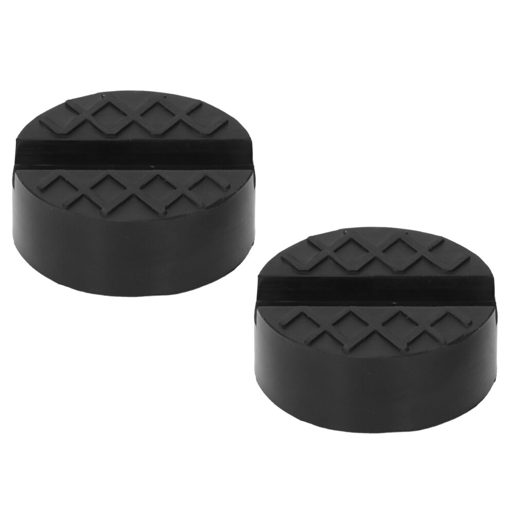 2 Pack Rubber Jack Pads For Cars Universal Slotted Reusable Lift Puck Adapter 4901375092491