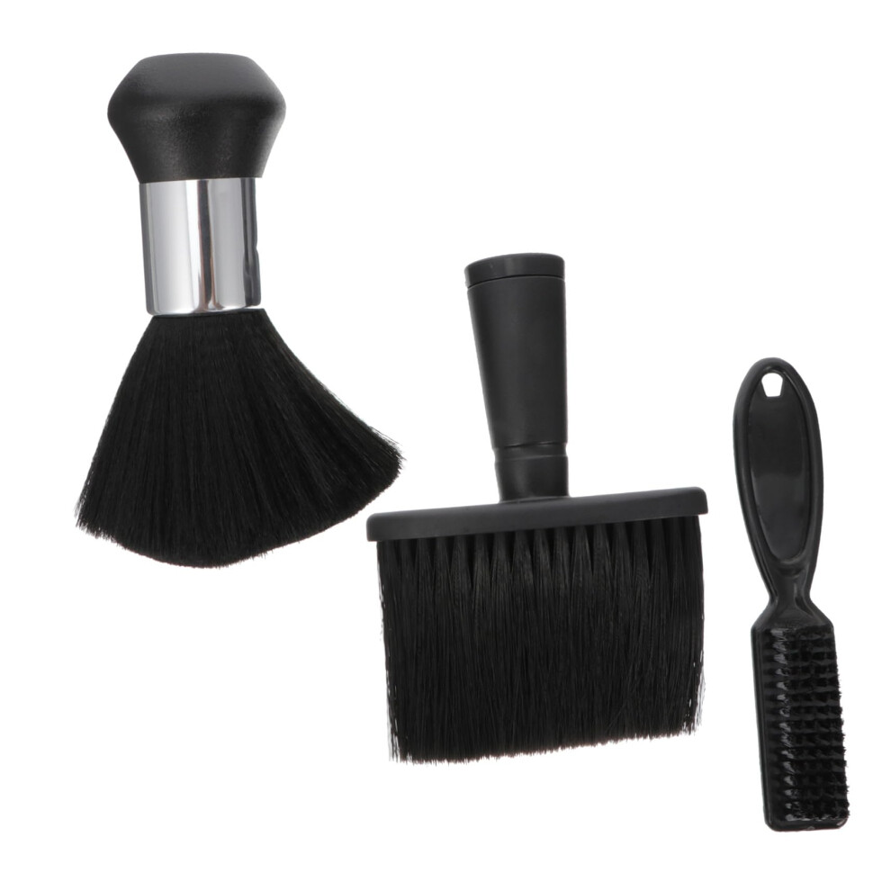 3pcs Professional Barber Neck Duster Brushes Soft Bristles Quick Hair Removal for Hair Cutting