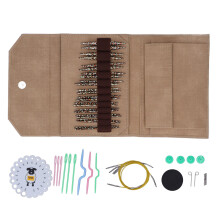 Knitting Journey: Interchangeable Circular Needles Set, Birch Wood for Smooth Crafting, Complete with Portable Project Bag