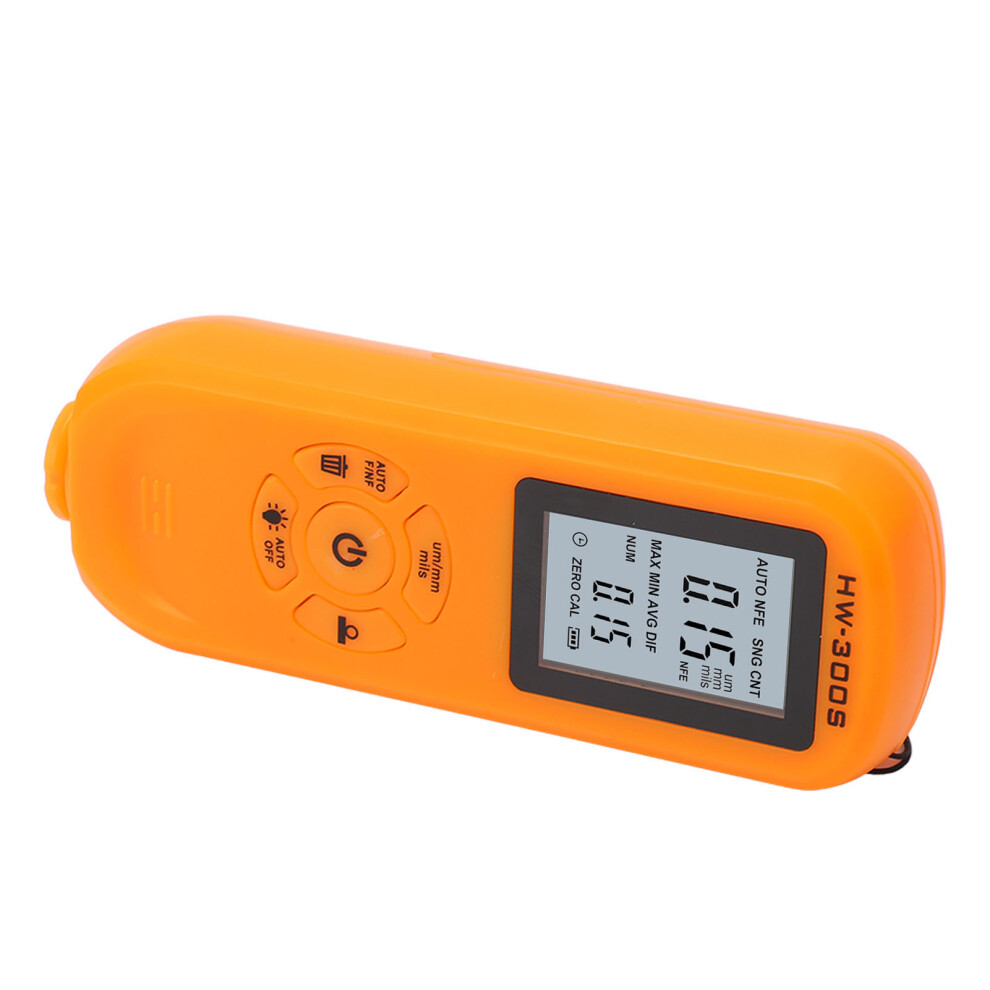 Digital Paint Thickness Gauge Hw-300S 0-2000Um Orange 5021375094543