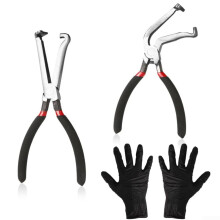 Electrical Disconnect Pliers 2Pcs Connector Pliers With AntiSlip Handle 60 Deg Bend Gloves Included for Car