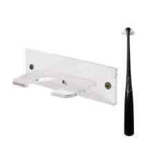 Baseball Bat Stand Wall Mounted Display Case 1 Pack Bat Holder And Shelf For Baseball And Softball Bats