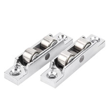77type Stainless Steel Double Flat Wheel 4Pack Pulley For Doors And Windows PushPull Window Ground Sliding Roller