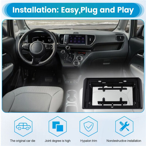 9 Inch Car Frame Fascia Navigation Frame Adapter Android Radio Dash Fitting Panel Kit for  Ray 2011-2023 2