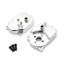 For 1/12 MN82 LC79 MN78 RC Car Upgrade Parts Transmission Shell Cover Metal Gearbox Housing Silver