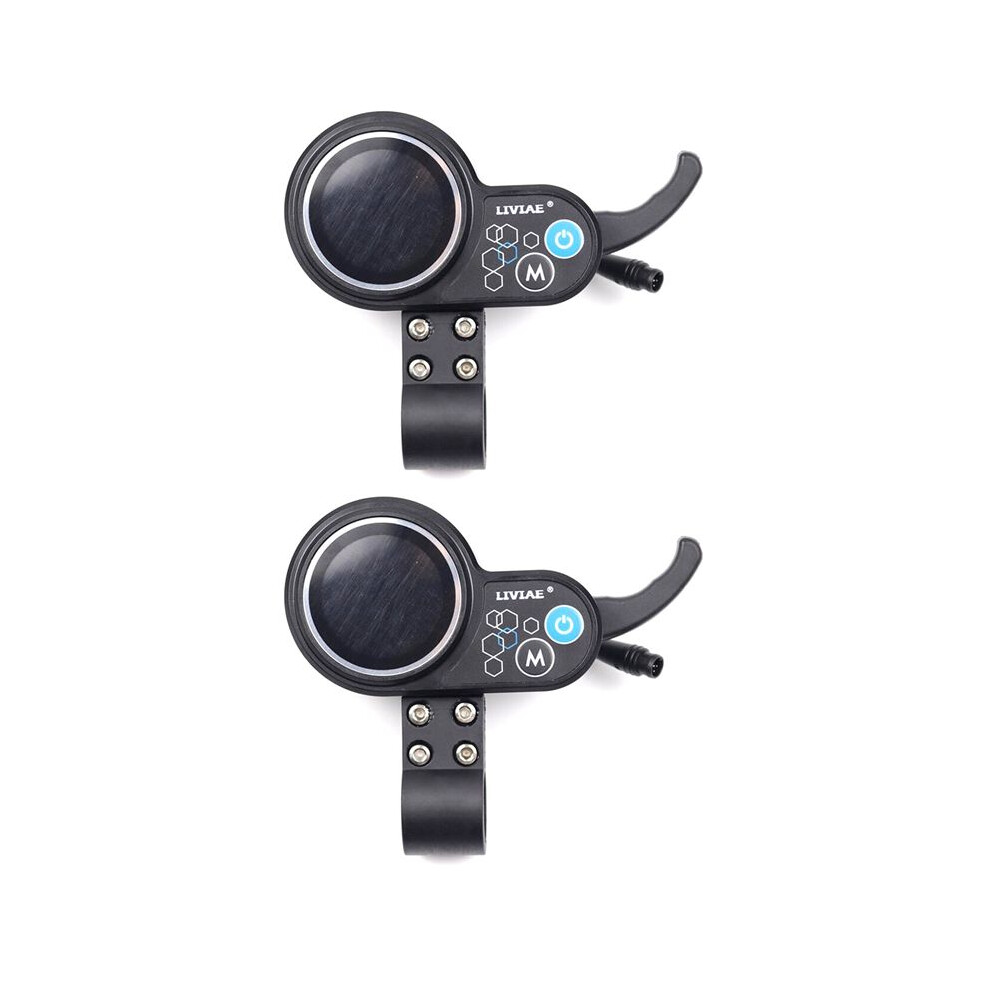2X Liviae 36V-48V 350W Motor Brushless Controller Lcd Display Panel Thumb Throttle Electric Bicycles Scooter Black 6031591882762