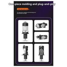 2 Szt. Żarówek H4 LED z Soczewkami Plug&, 12 V, do Reflektorów Samochodowych i Motocyklowych, Zintegrowane Światła Drogowe i Mijania