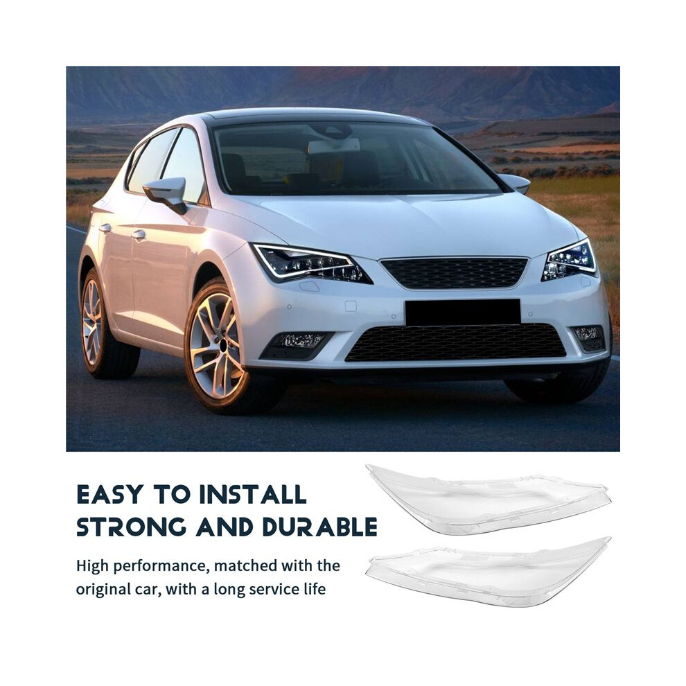 For Leon 2013-2018 Car Headlamp Cover Lens Head Shell Plexiglass Lamp Shade Transparent Lampshade Light 6132083840557