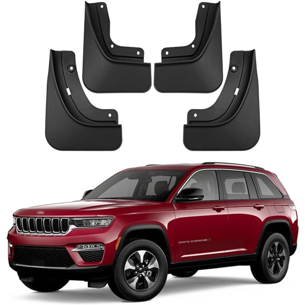 Car Mud Flaps For Jeep Grand Cherokee 2022-2024, Durable Splash Guards, Custom Fit Contoured Fenders Protection 9199774976879