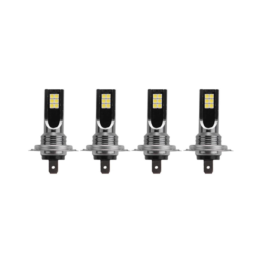 4Pcs H7 Led Headlight Conversion 6W 1000Lm 6000K Error Free Canbus Bulb White 6032539569745