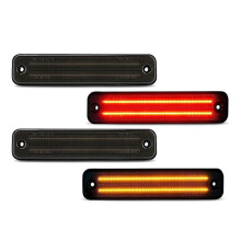 4 St Rökt Skal Bil Fram och Bak LED Sidomarkeringsljus för H2 2003-2009 Dubbelradsljus