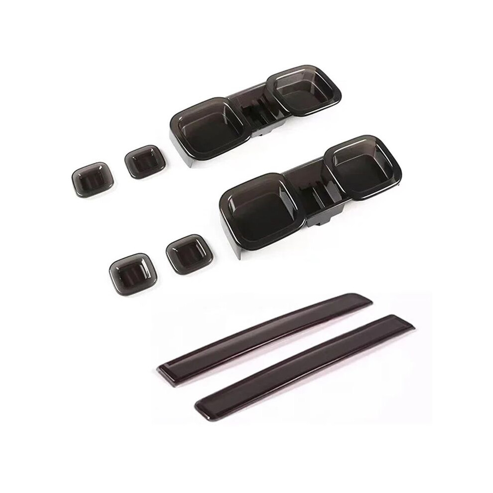 Smoked Tail Cover Rear Fog Cover For 90 110 130 2020-2024 Accessories Black/Light 6034047421409