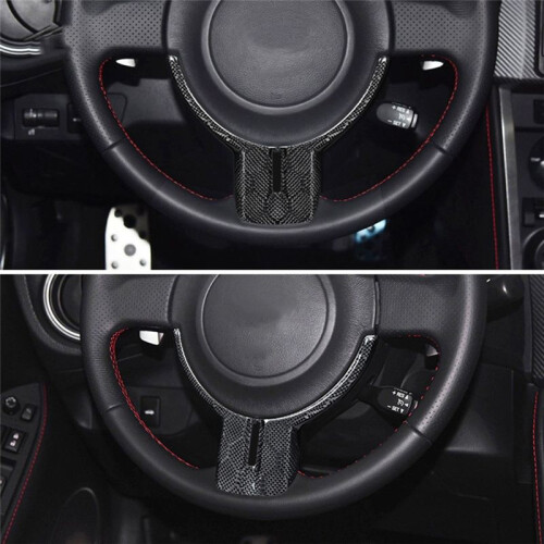 Car Steering Wheel Lower Cover Sticker Interior Trim Forging Pattern for  GT86  BRZ 2012-2016 2
