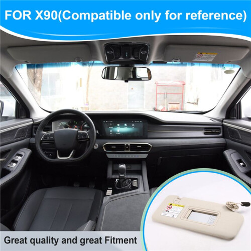 1Pair Car Sun Visor Inside Sunshade Gray for Jetour X90 2