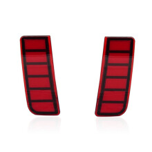 LED Rear Bumper Reflectors Light Fog Lamp Brake Light Tail Lamp for Outback 2010-2014 Accessories