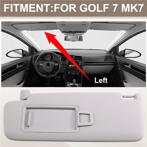 Car Front Sun Visor Assembly Car Inner Sun Visor with Vanity Mirror 5G0857551 for   7 MK7 Left 1