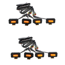 2Set LED-Grillverlichting voor Tacoma Raptor TRD Off Road Sport 2020 2021 Externe Grilllamp Geel Licht