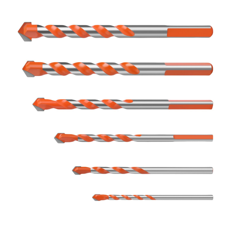 Drill Bit Set For Glass Tile Concrete Metal, Multimaterial 412Mm, Wear Resistance 9199774977142