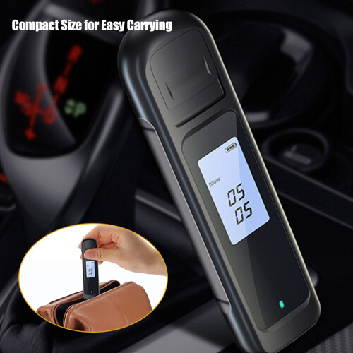 Accurate Portable Breathalyzer Meter, LED Digital Display, 0-0.19%BAC 2