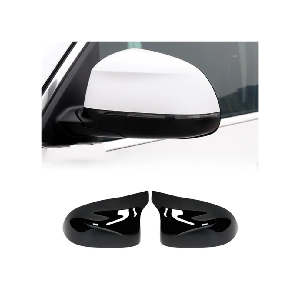 Side Mirror Cap For Bmw X3 F25, X4 F26, X5 F15, X6 F16 20142018 Rear View Mirror Cover Bright Black 9347817404869