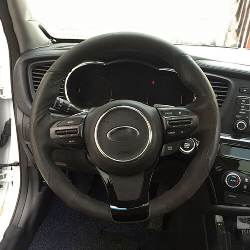 Stainless Mirror Chrome Interior Steering Wheel Circle Cover Trim for  K5 Optima 2016-2018 2