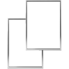 2 er Bilderrahmen, A4 Silber Bilderrahmen, mit Bruchsicherem , Bilderrahmen für Familienfotos/Poster, 21X30 CM