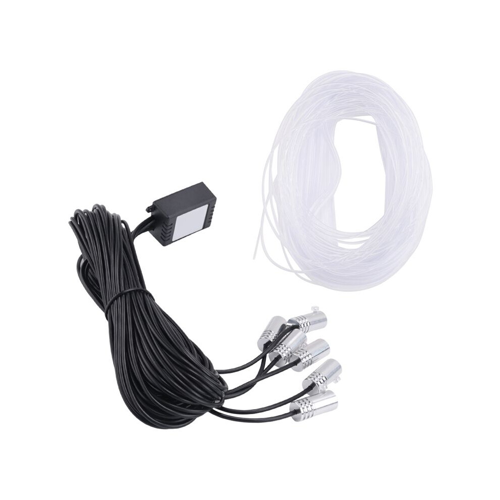 6 In 1 Rgb Led Atmosphere Car Interior Ambient Fiber Optic Strips By App Control Diy Music 8M Fiber Light 6133114272293