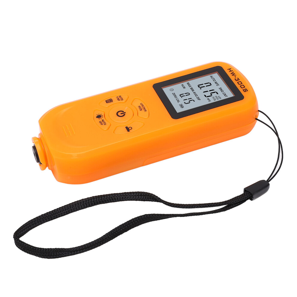 Digital Paint Thickness Gauge Hw-300S - 0-2000Um, Orange 4981375102147